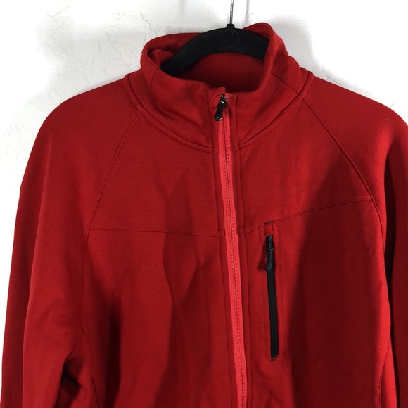 Smartwool red zip up merino wool blend jacket size medium - Picture 2 of 12